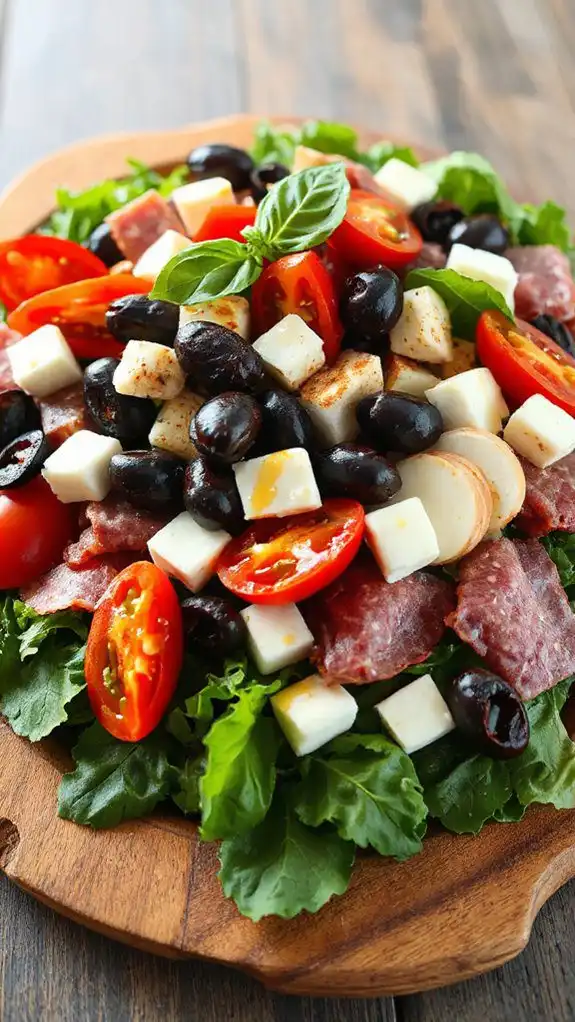 italian inspired salad creation