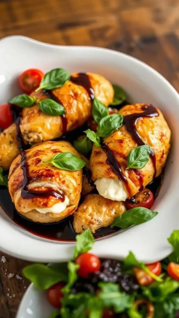 italian inspired stuffed chicken