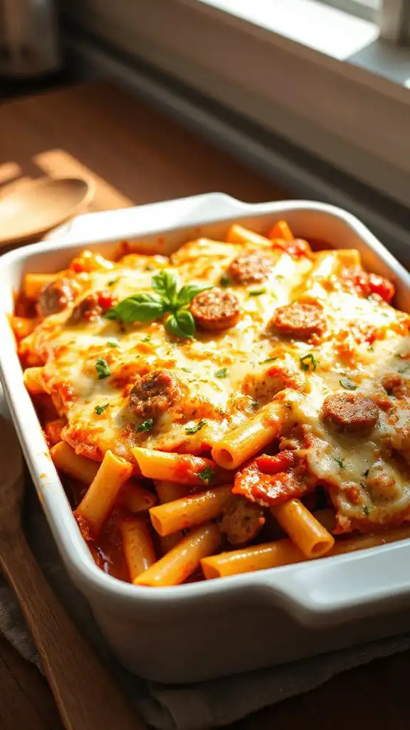 italian sausage baked ziti italian sausage baked ziti