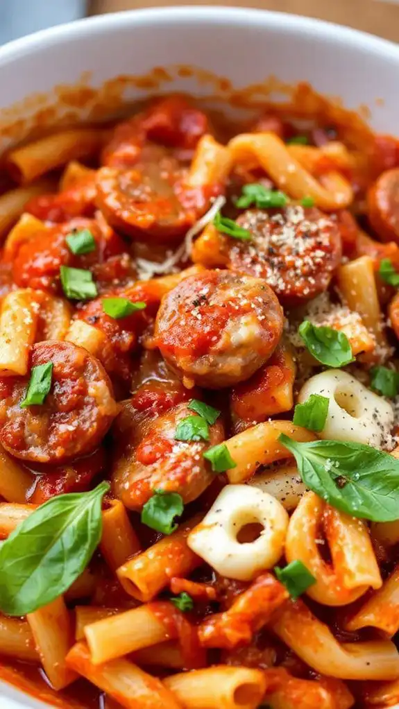 italian sausage baked ziti