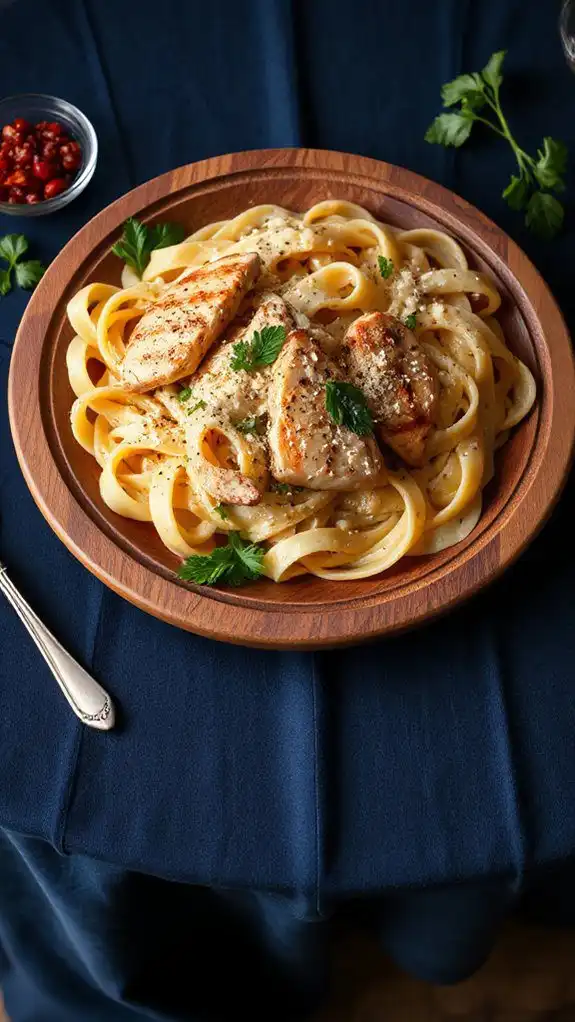 italian style creamy pasta dish