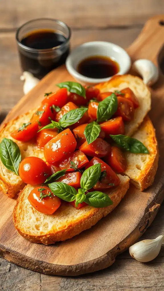 italian toasted tomato appetizer