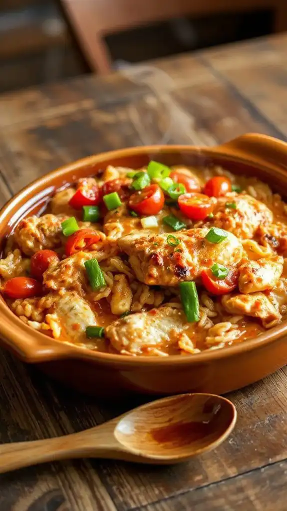 jambalaya casserole with chicken