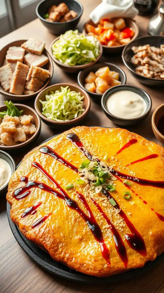 japanese savory pancake dish