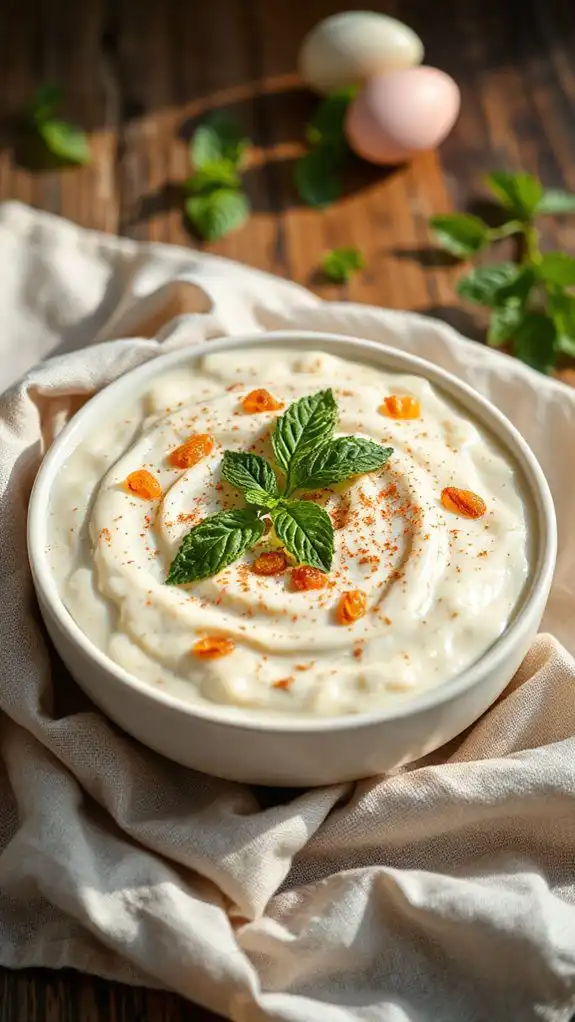 jasmine infused rice dessert
