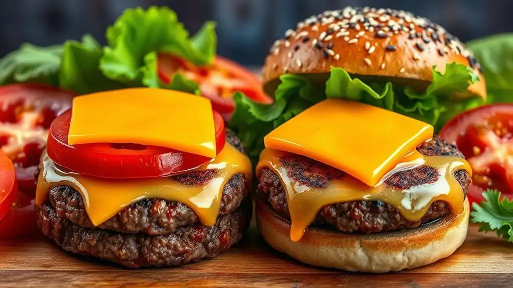 juicy beef burger patties