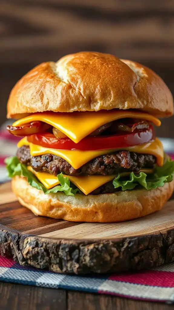 juicy beef melted cheese