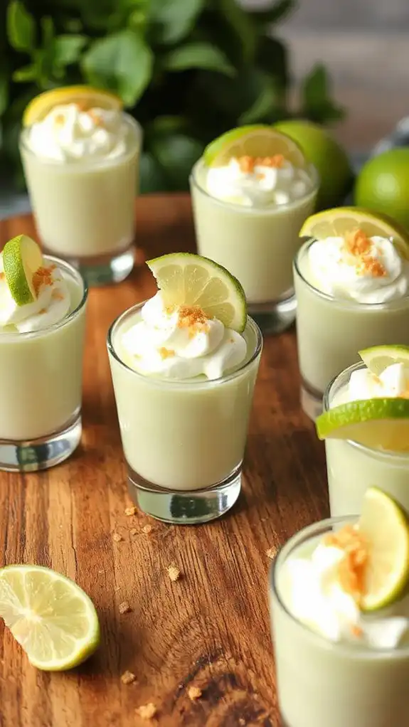 key lime pudding shots