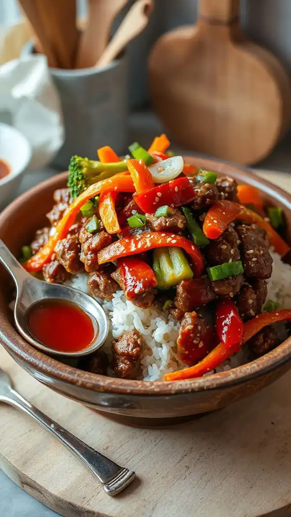 korean beef spicy bowls