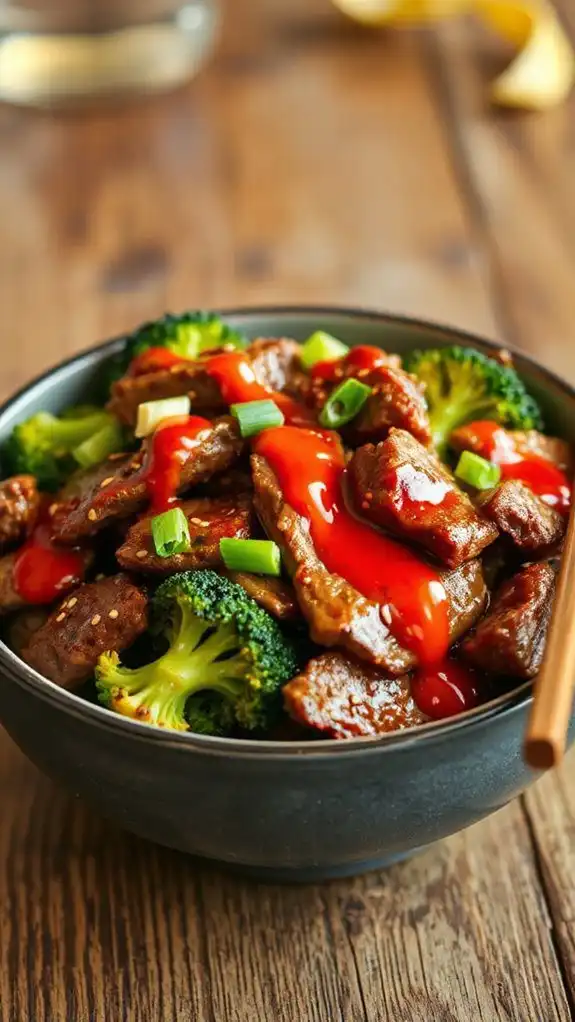 korean beef with broccoli