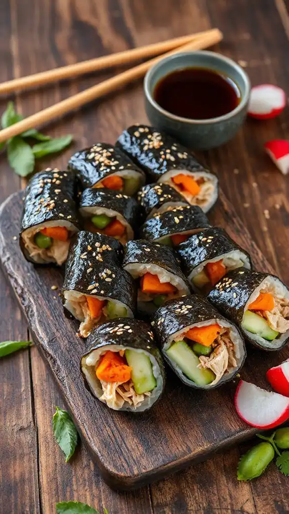 korean cuisine rolled delight