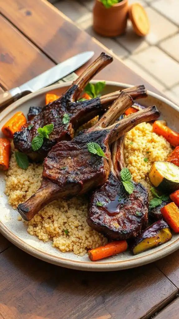 lamb chops with marinade