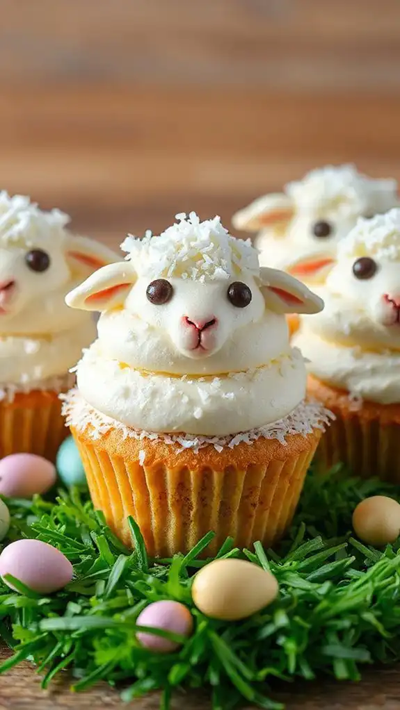 lamb flavored festive cupcakes