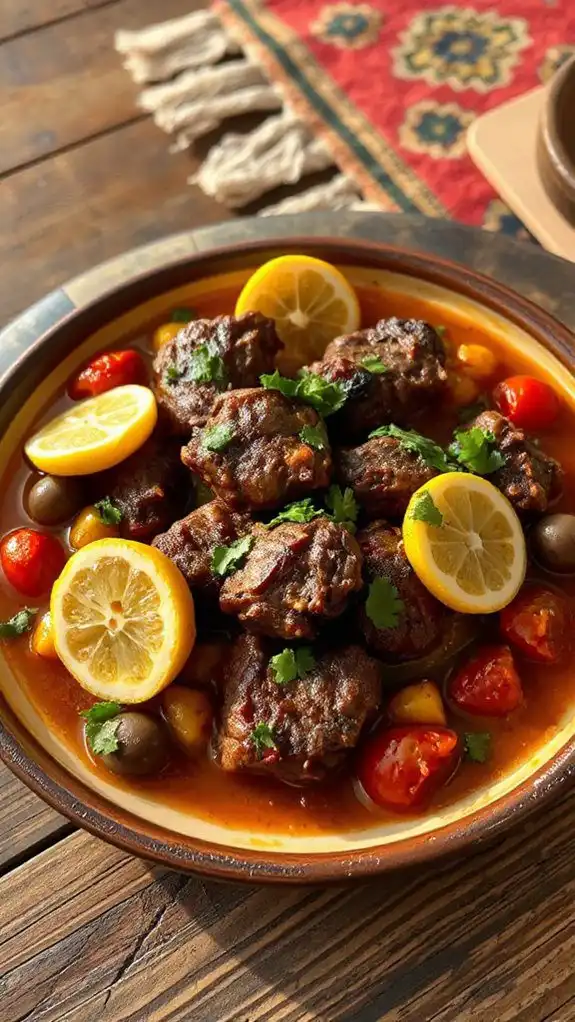 lamb stew with olives