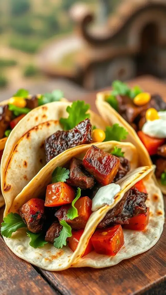 lamb tacos with tzatziki