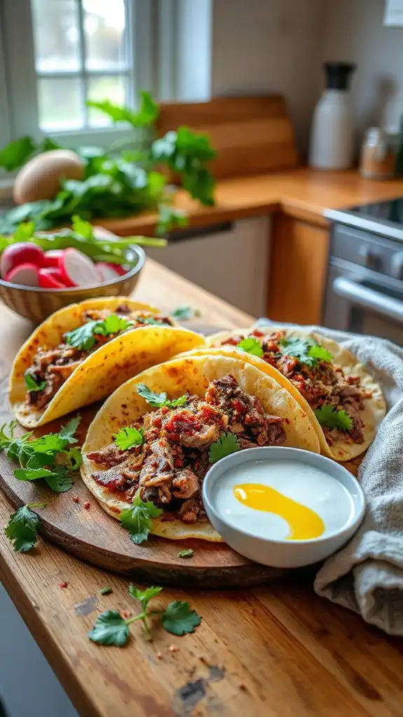 lamb tacos with yogurt