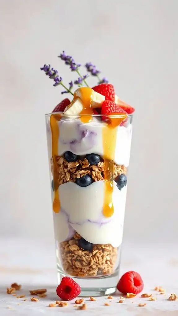 lavender honey infused dessert