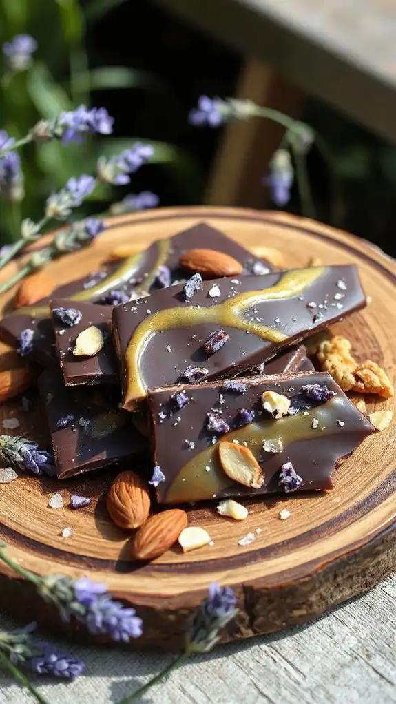lavender infused chocolate treat lavender infused chocolate treat