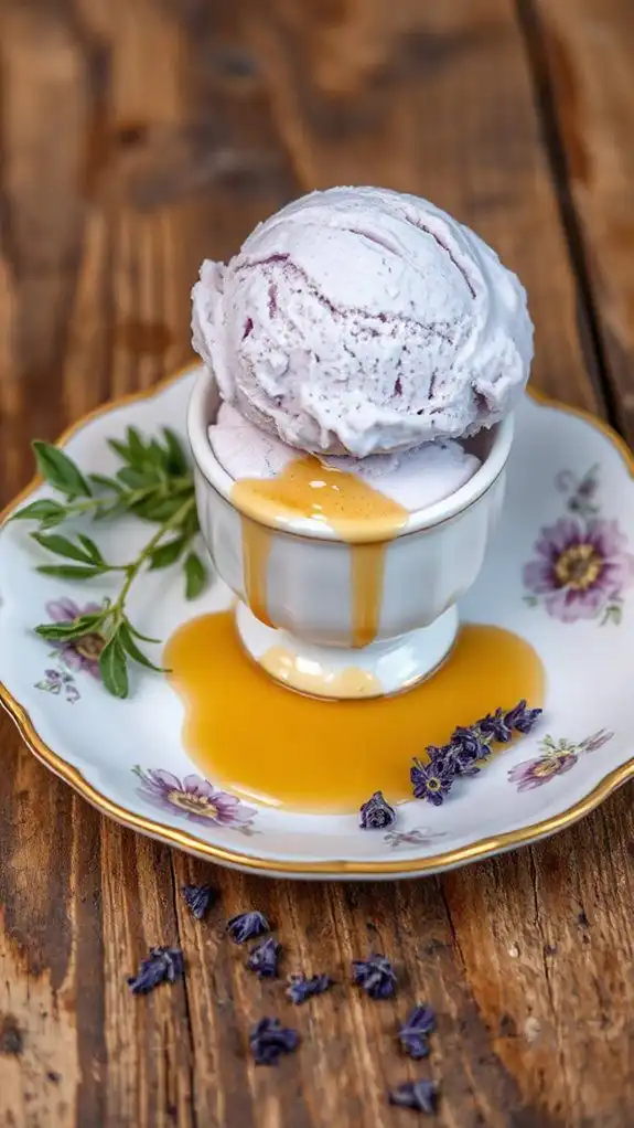 lavender infused creamy dessert