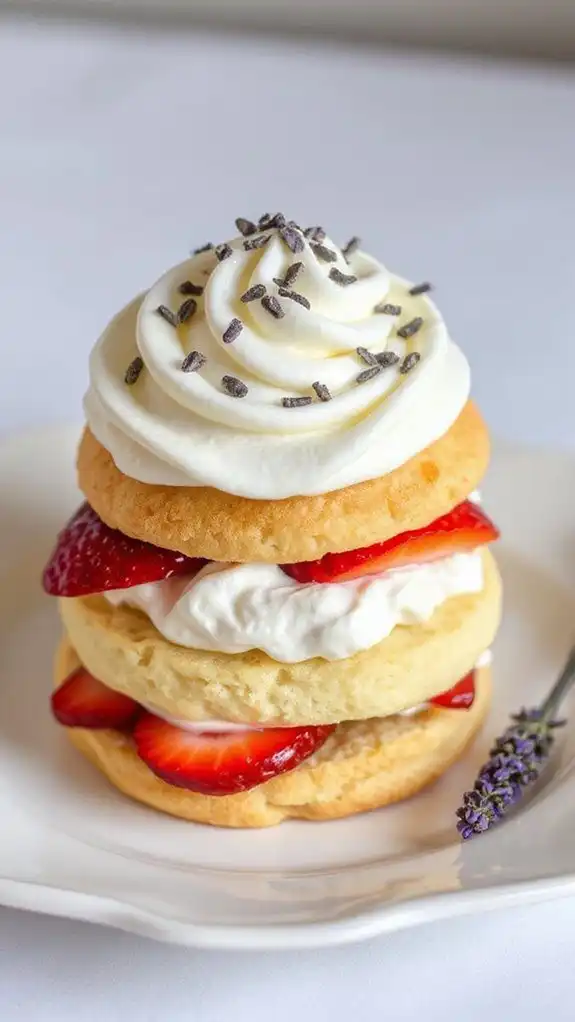 lavender infused earl grey dessert