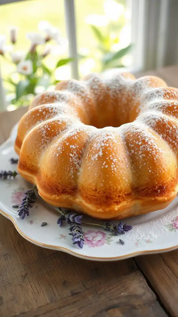 lavender infused honey cake lavender infused honey cake