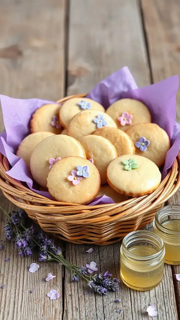 lavender infused honey cookies