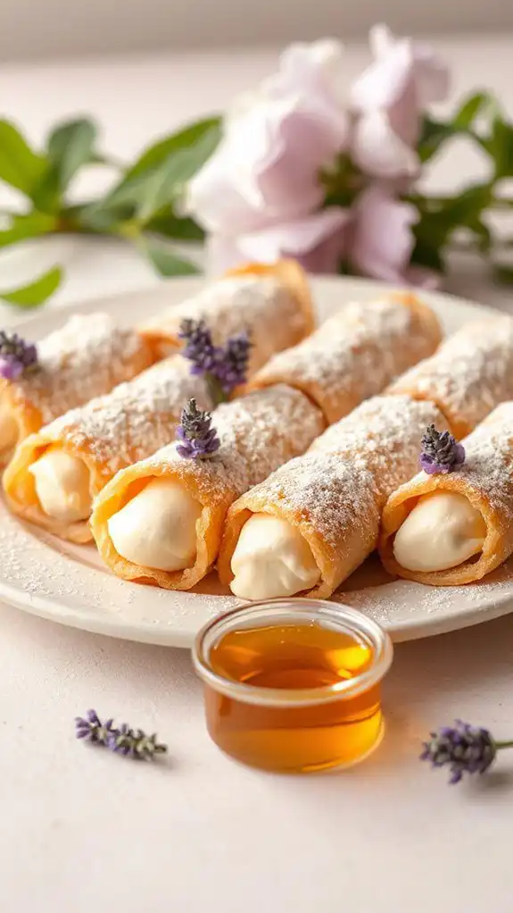 lavender infused sweet pastry shells lavender infused sweet pastry shells