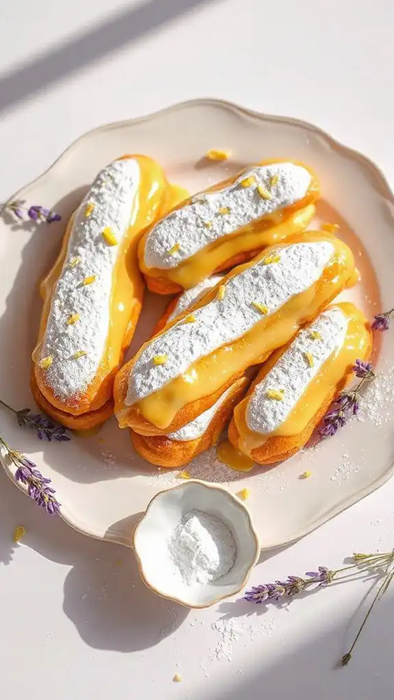 lavender lemon cream pastries lavender lemon cream pastries
