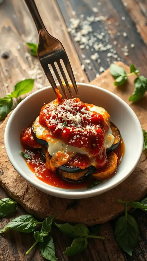 layered baked eggplant dish