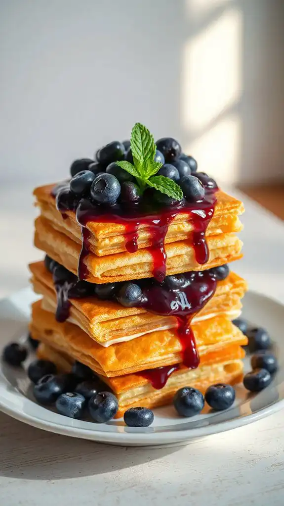 layered blueberry cheesecake dessert layered blueberry cheesecake dessert