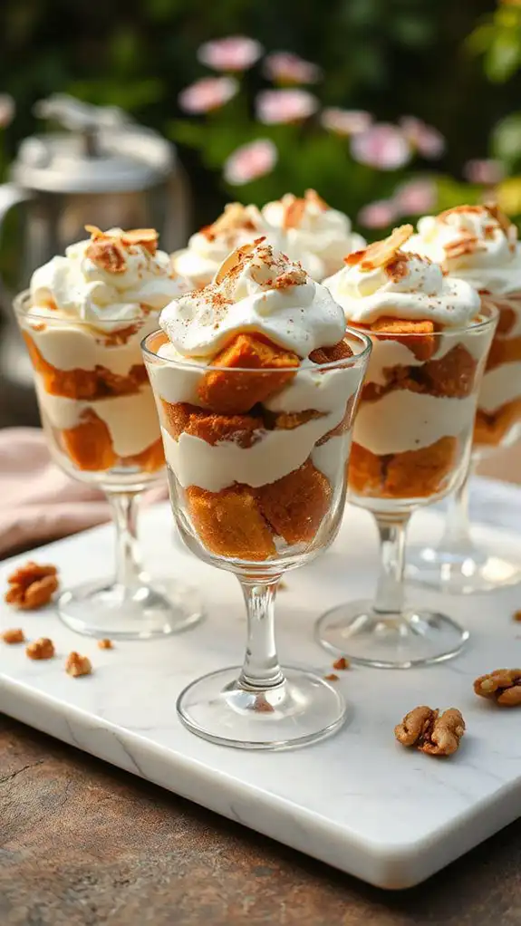layered carrot cake dessert