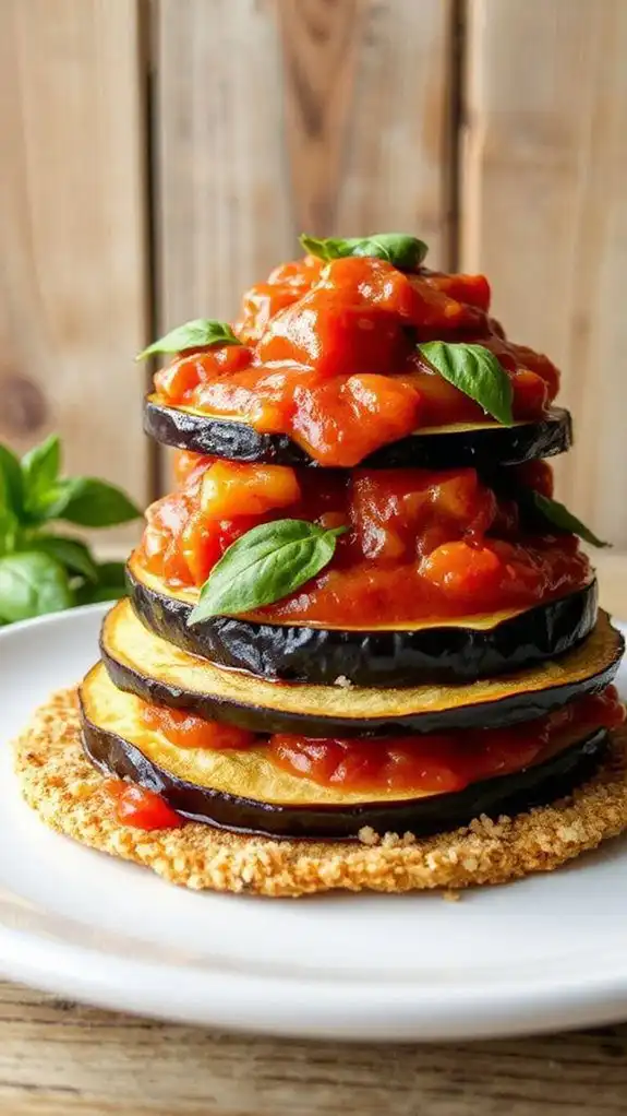 layered eggplant cheese delight
