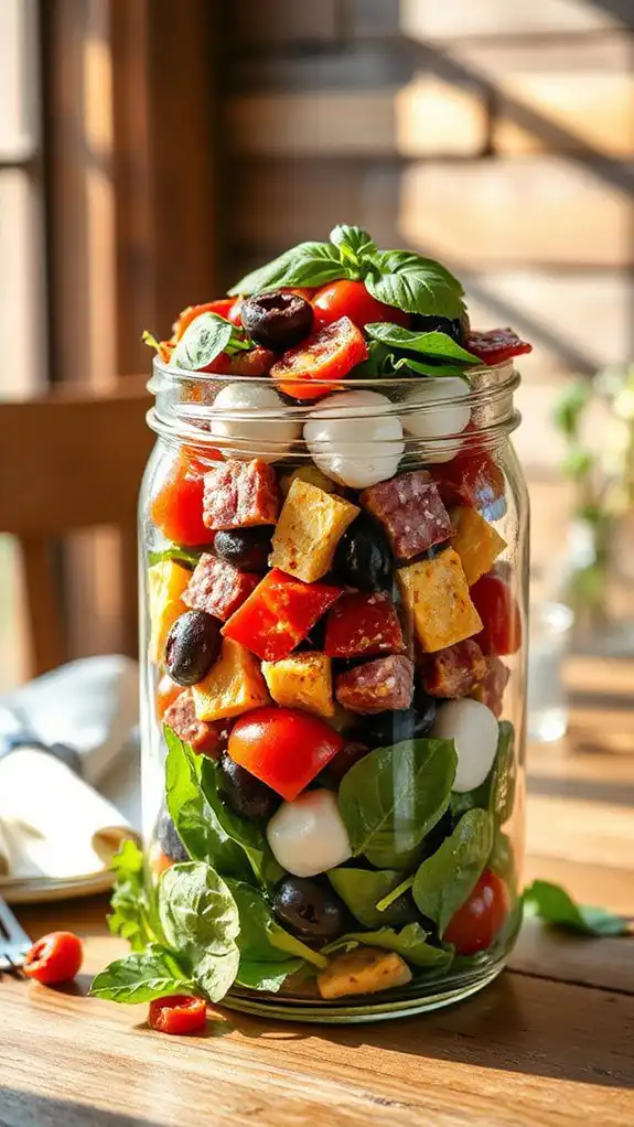 layered italian salad delight