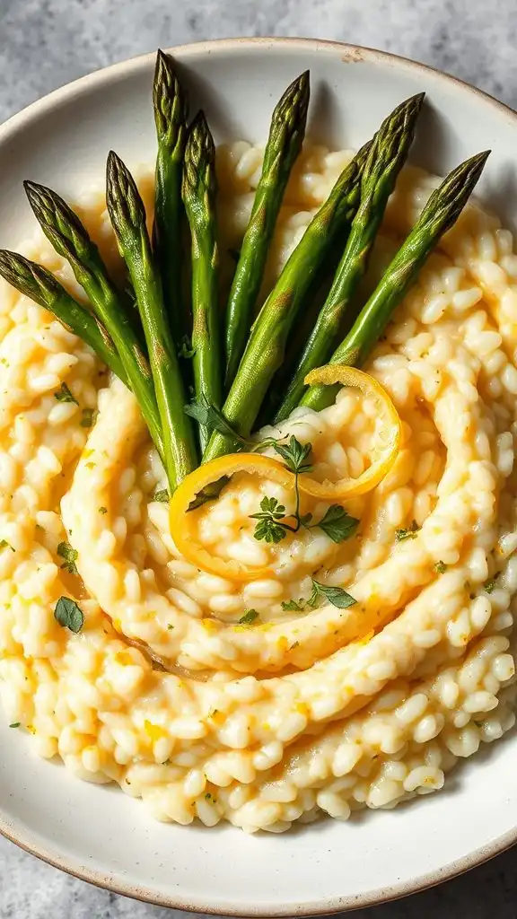 lemon asparagus risotto recipe