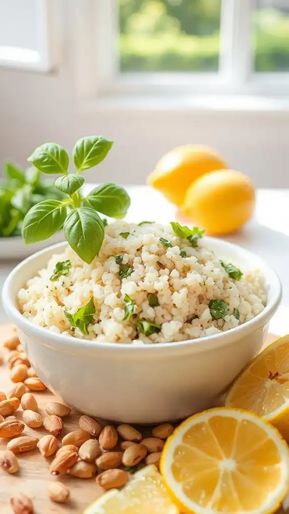 lemon basil flavored couscous