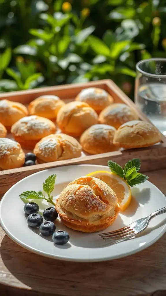 lemon blueberry almond cakes