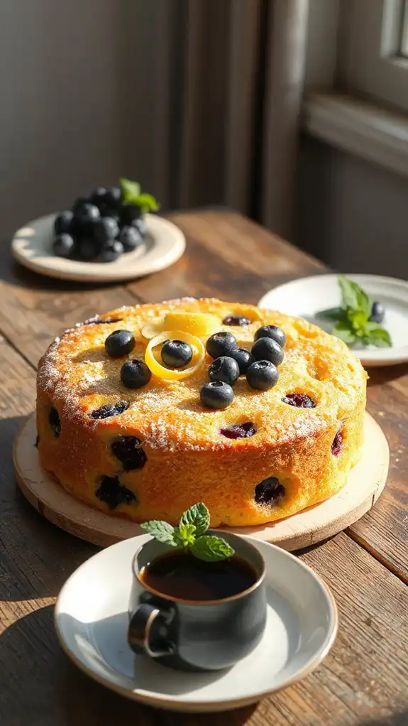 lemon blueberry coffee cake