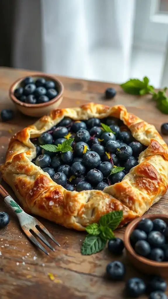 lemon blueberry dessert pastry
