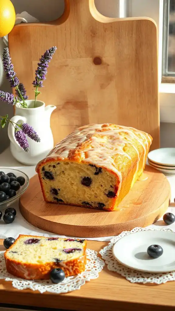 lemon blueberry flavored cake