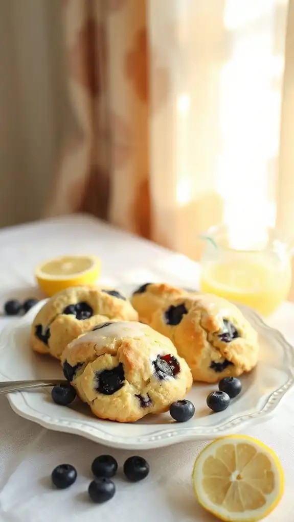 lemon blueberry flavored pastries lemon blueberry flavored pastries
