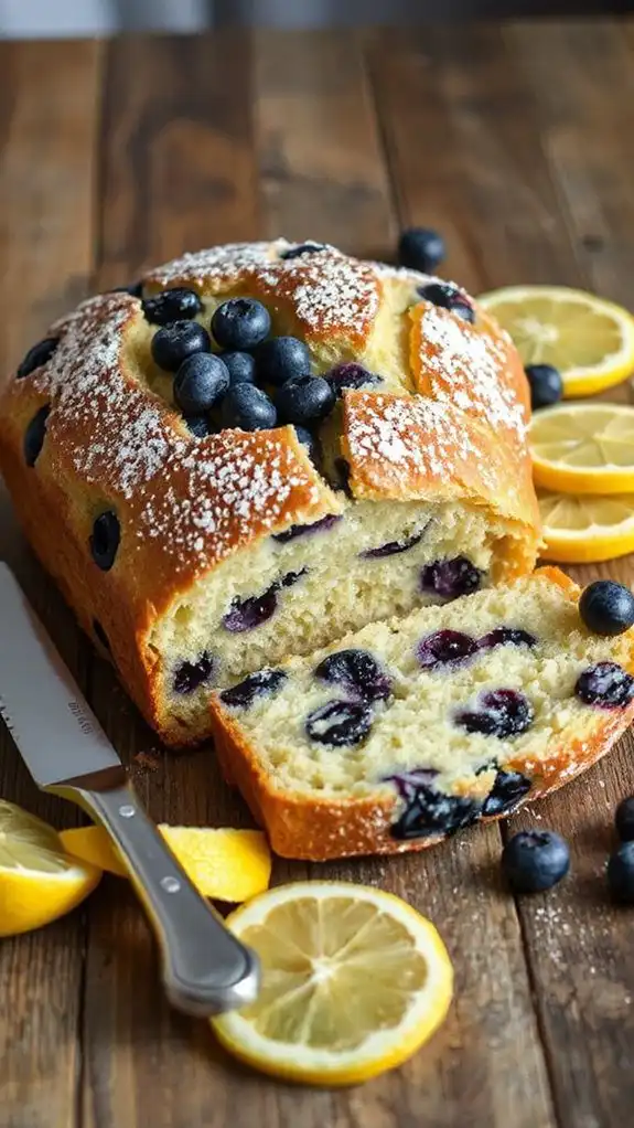 lemon blueberry microwave bread