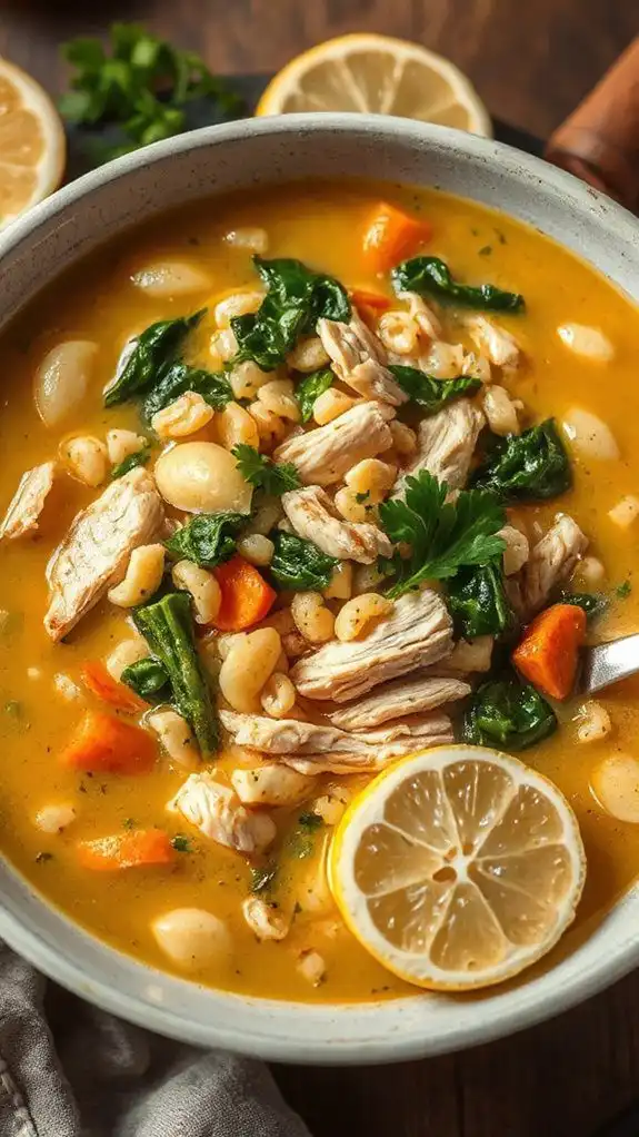 lemon chicken orzo soup