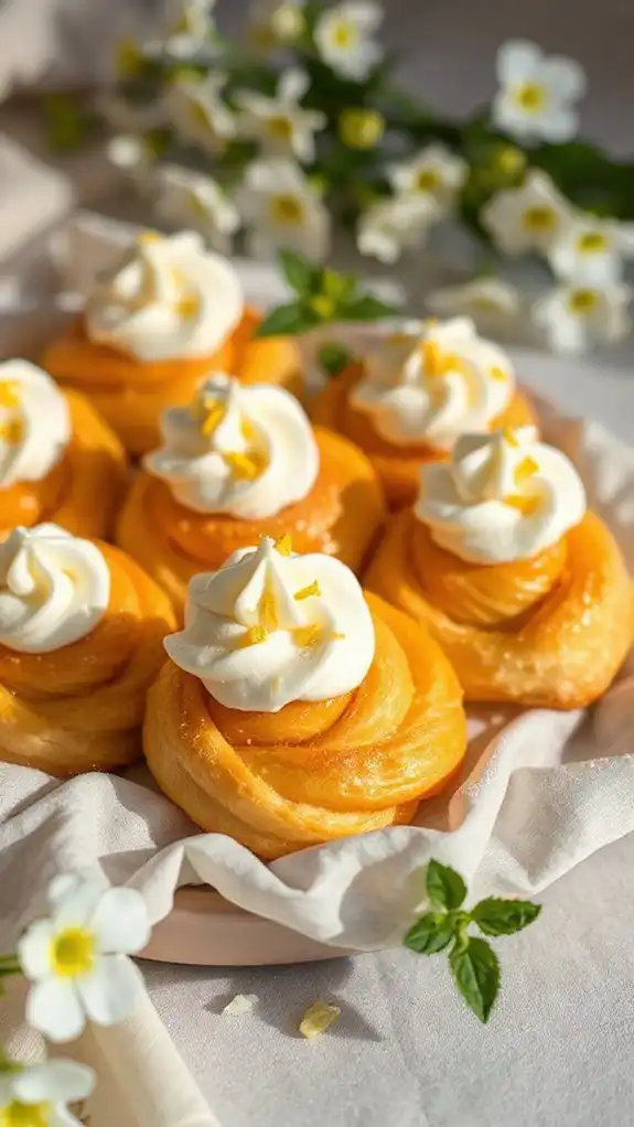 lemon curd cream pastry