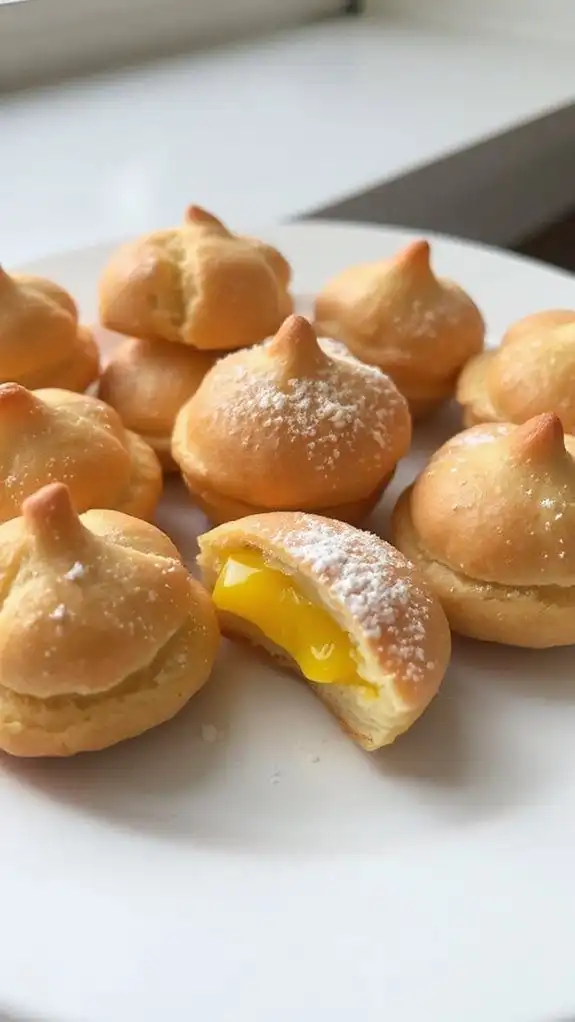 lemon curd filled pastries lemon curd filled pastries