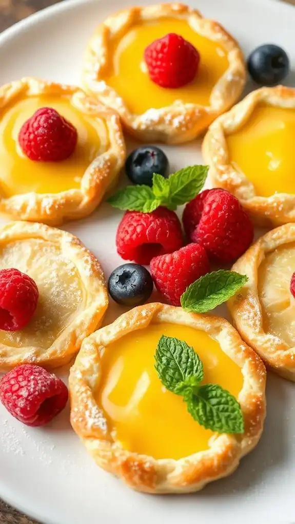lemon curd pastry tarts