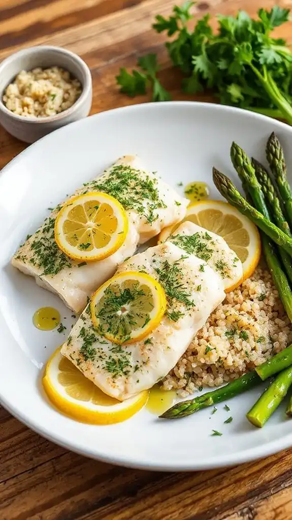 lemon dill seasoned baked cod