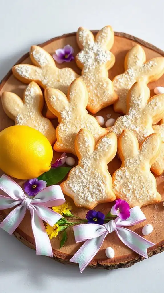 lemon flavored buttery cookies