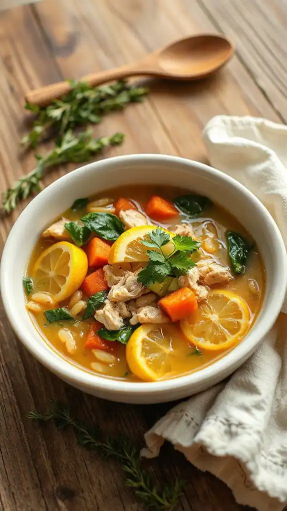 lemon flavored chicken soup recipe