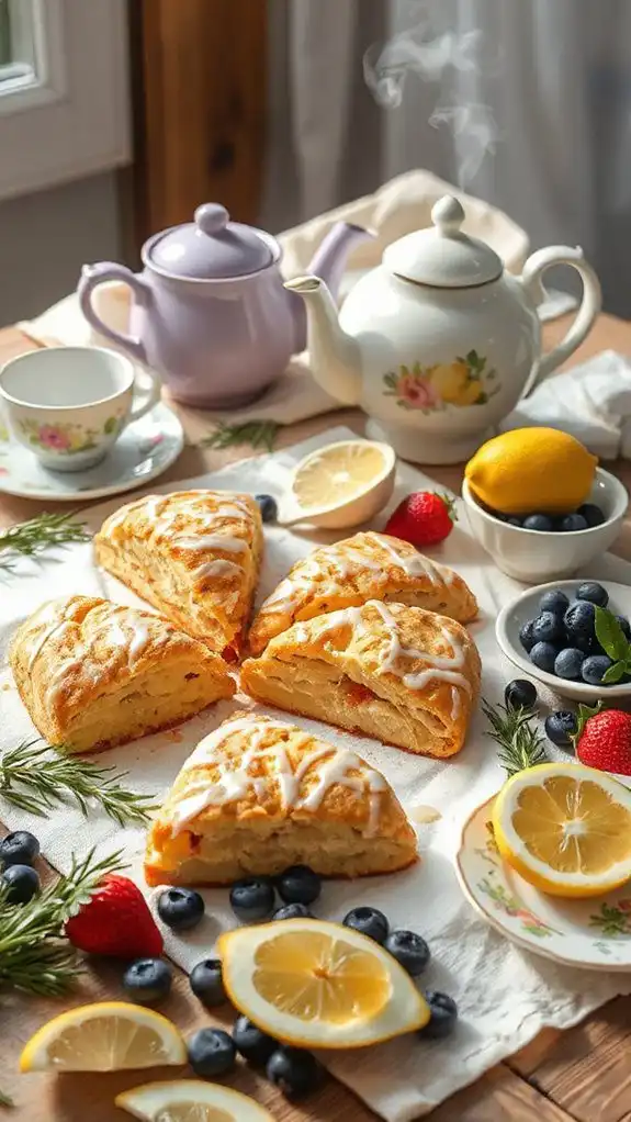 lemon flavored glazed scones lemon flavored glazed scones