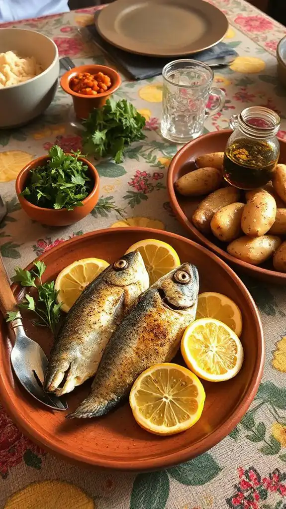 lemon flavored mackerel dish lemon flavored mackerel dish